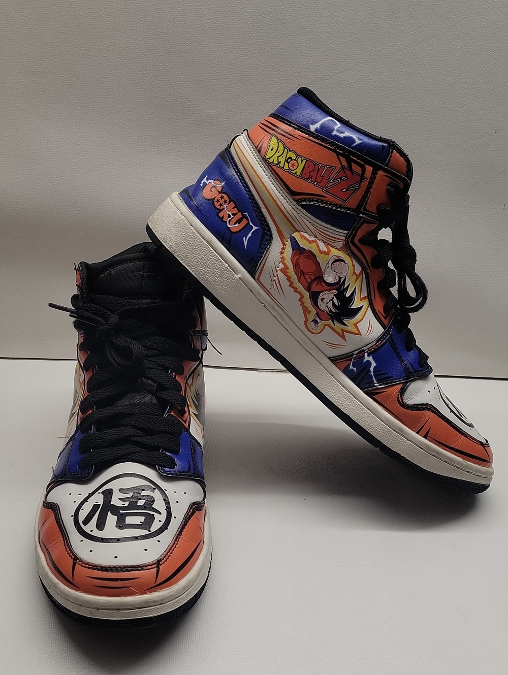 Dragon Ball Z Goku Flying Custom High-Top Sneakers Shoes size EU 41 US M 8 W 9.5